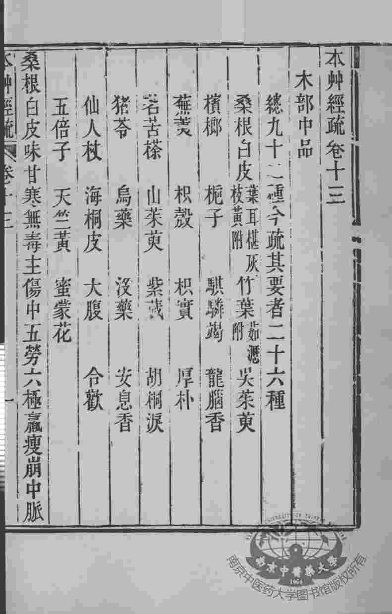 周氏医学丛书  本草经疏  卷13-14